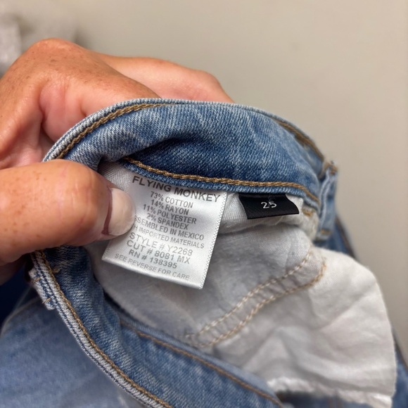 Flying Monkey Split Hem Flare Jeans - Picture 9 of 9